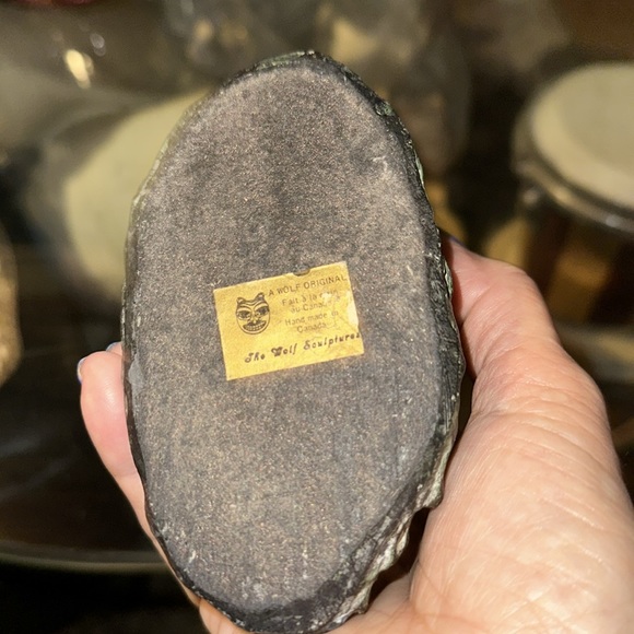 A Wolf Original Art Sculpture Handmade
Canada Soapstone Eskimo Couple
Canoe - Picture 4 of 6